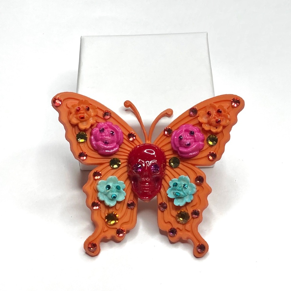 Tarina Tarantino Zombie Mariposa Ring 💀🦋